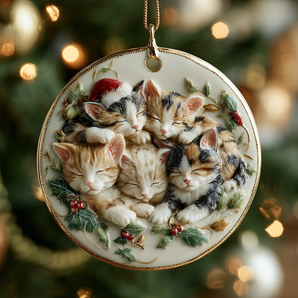 Cozy Tails Ceramic Ornament NCU0DH222