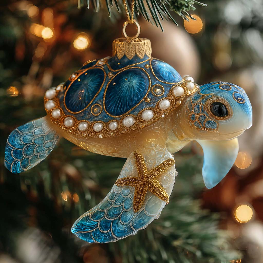 Crystal Turtle Mica Ornament NCU0HT094