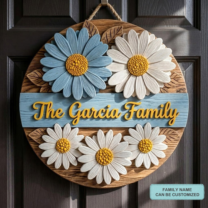 Daisy Door Blessing Personalized Custom Door Sign AGC0VL030