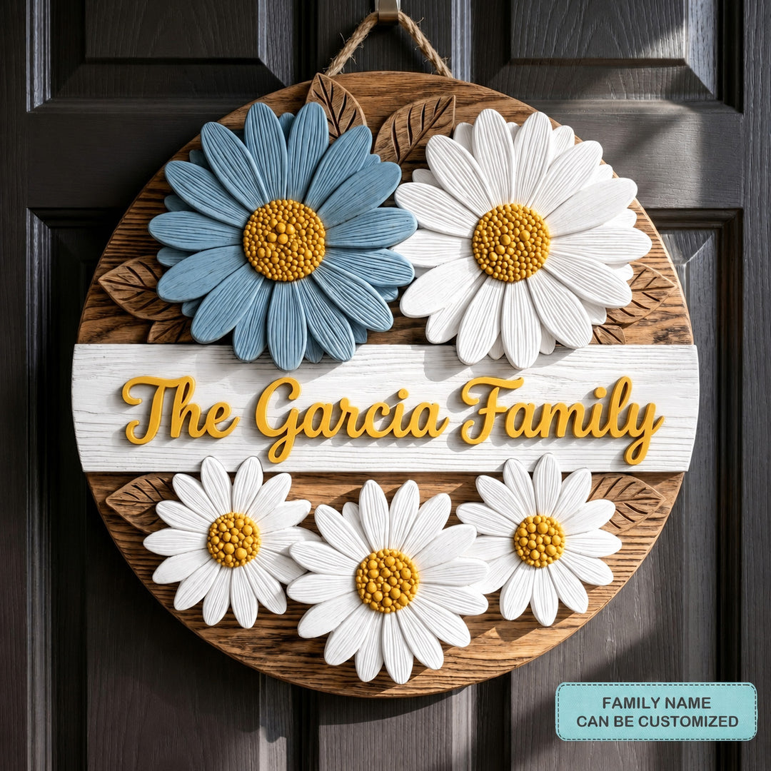 Daisy Door Blessing Personalized Custom Door Sign AGC0VL030 V2