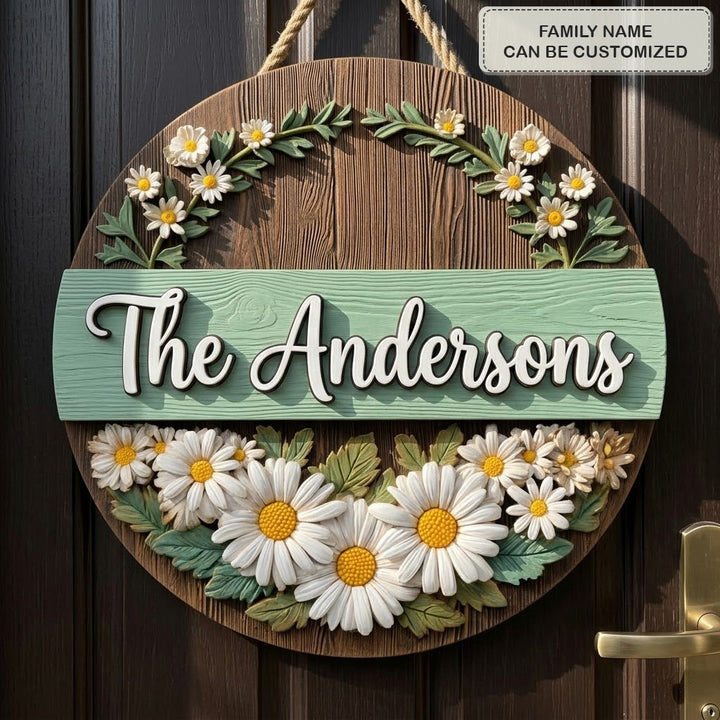 Daisywood Personalized Custom Door Sign AGC0VL042
