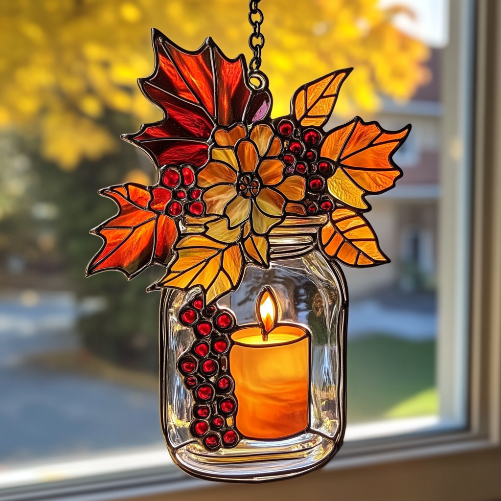 Fall Abundance Light - Window Hanging Suncatcher NCU0PD168