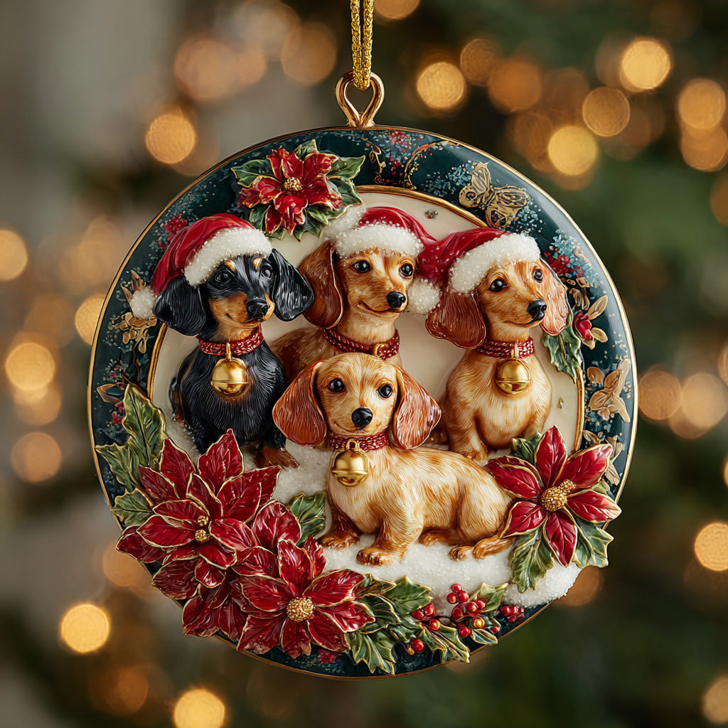 Festive Paw Family Mica Ornament NCU0DH238