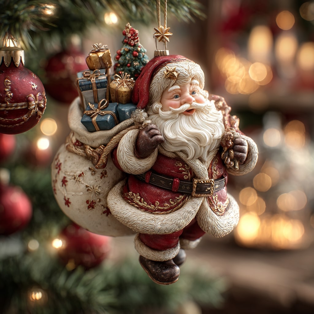 Frosty Santa Mica Ornament NCU0NL156