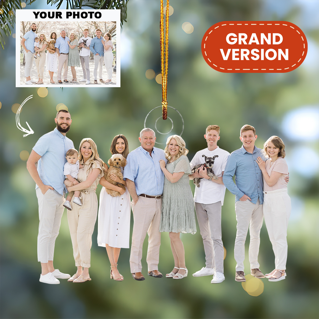 Personalized Custom Photo Ornament - Grand Version