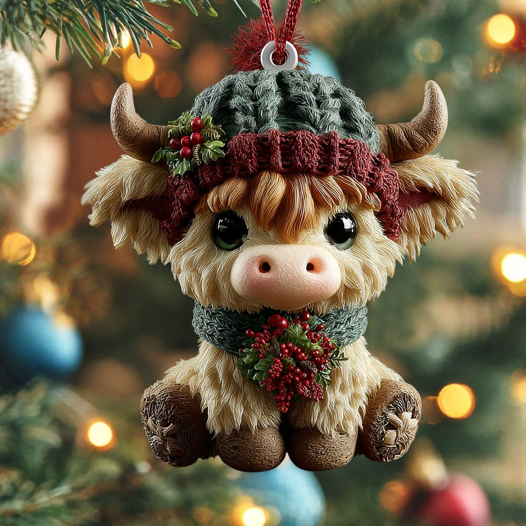 Gloria Moo Mica Ornament NCU0NL186