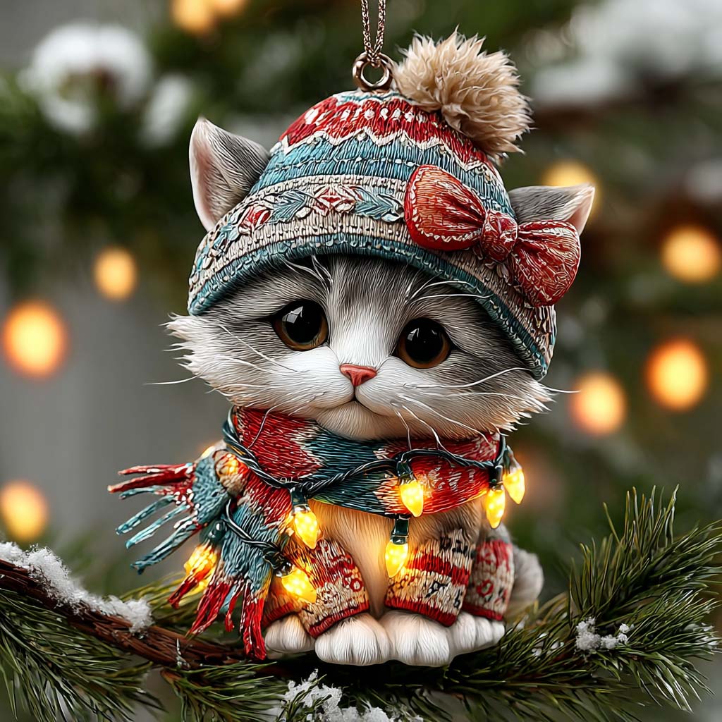 Glow Meow Mica Ornament NCU0HT081