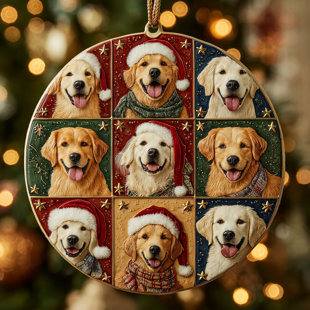 Golden Family Ceramic Ornament NCU0DH245