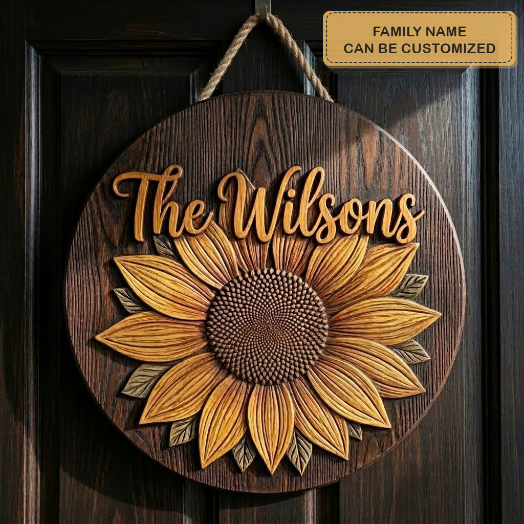 Golden Harmony Personalized Custom Door Sign AGC0VL051