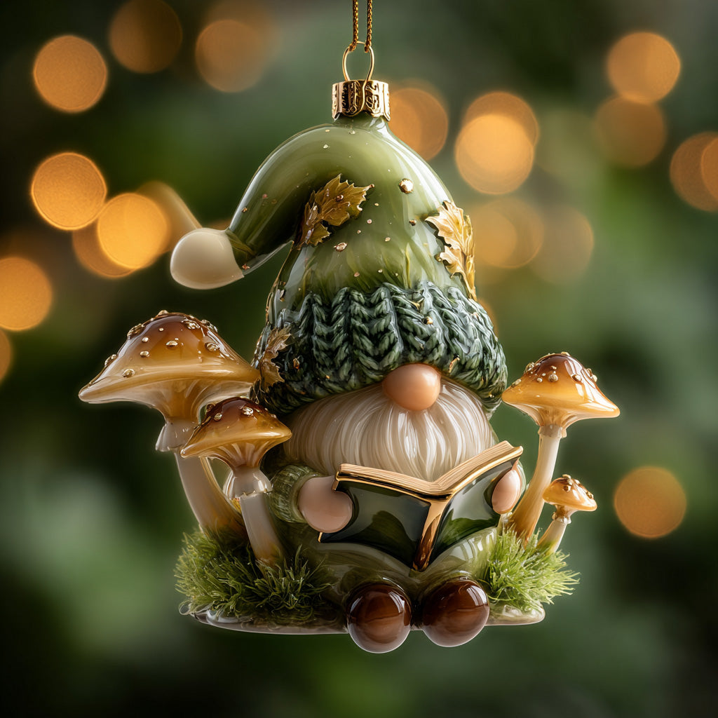 Green Winter Spirit Mica Ornament NCU0DH178