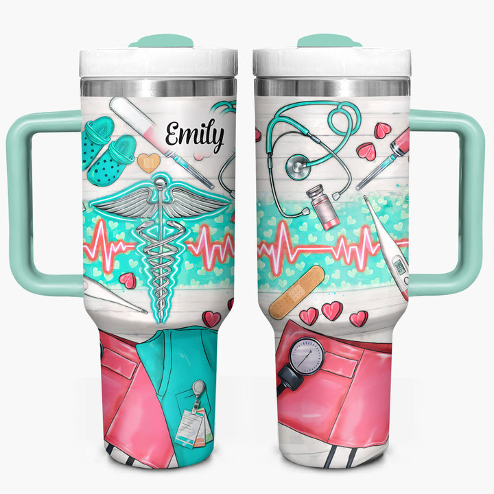 Nurse's Lifeline - Tumbler with Handle - NCU0TT025