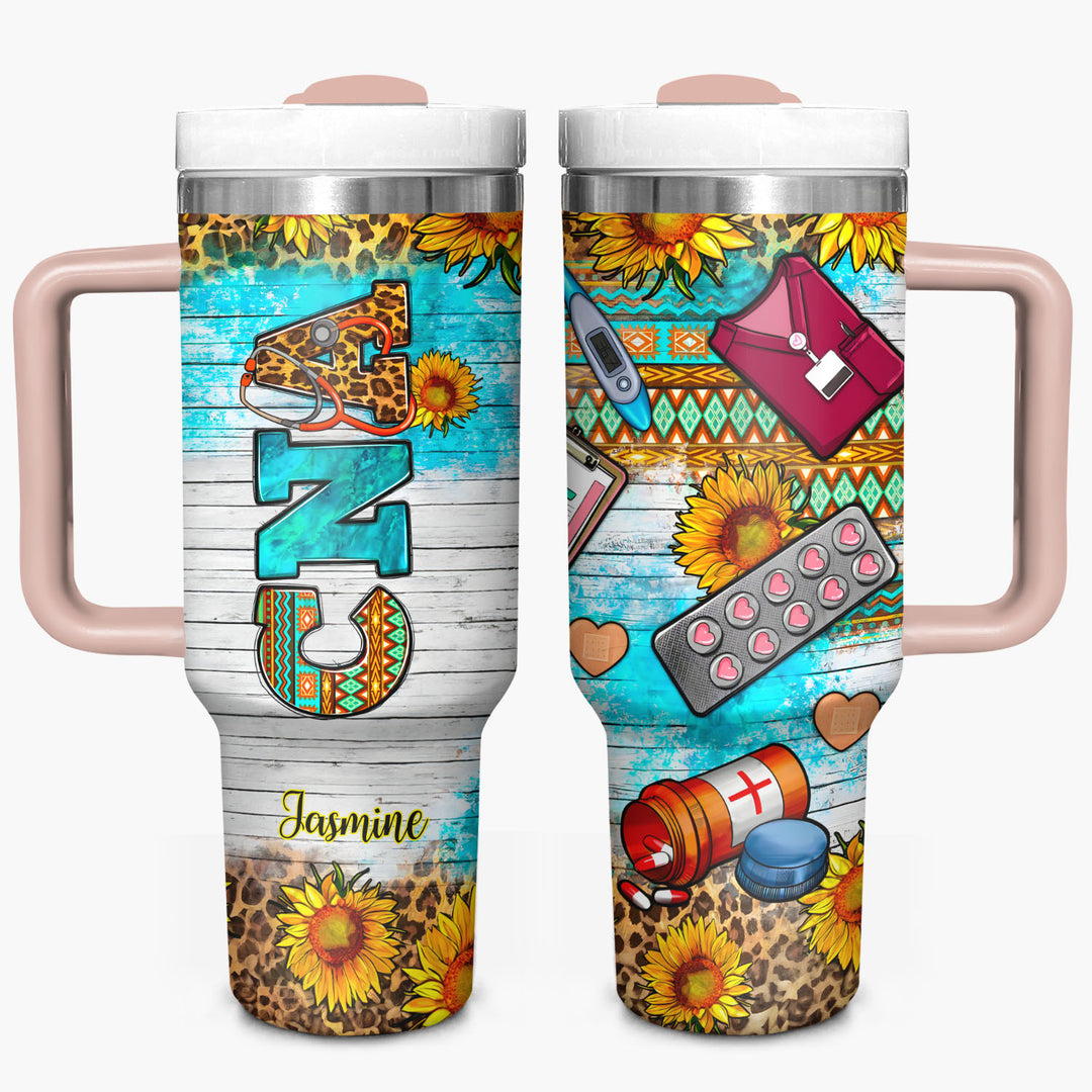Certified Nursing Assistant - Personalized Tumbler with Handle - Gift for Nurses - NCU0DV062