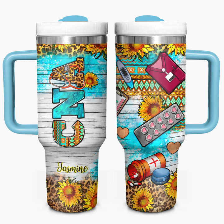 Certified Nursing Assistant - Personalized Tumbler with Handle - Gift for Nurses - NCU0DV062