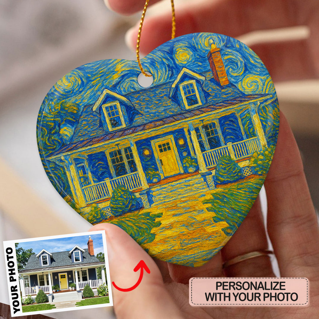 Home Sweet Home - Heart Ceramic Ornament - Christmas Gift For Family Members AGP0TL807