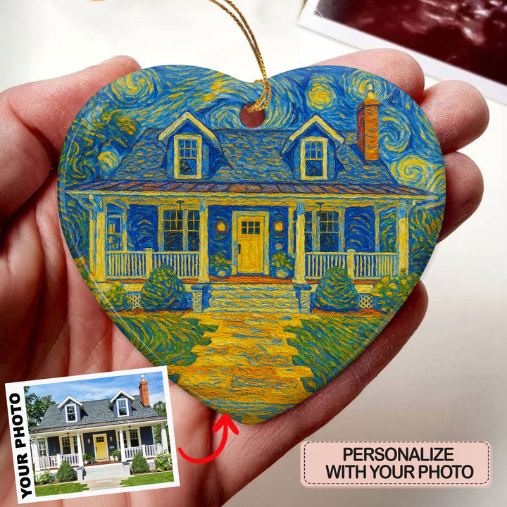 Home Sweet Home - Heart Ceramic Ornament - Christmas Gift For Family Members AGP0TL807