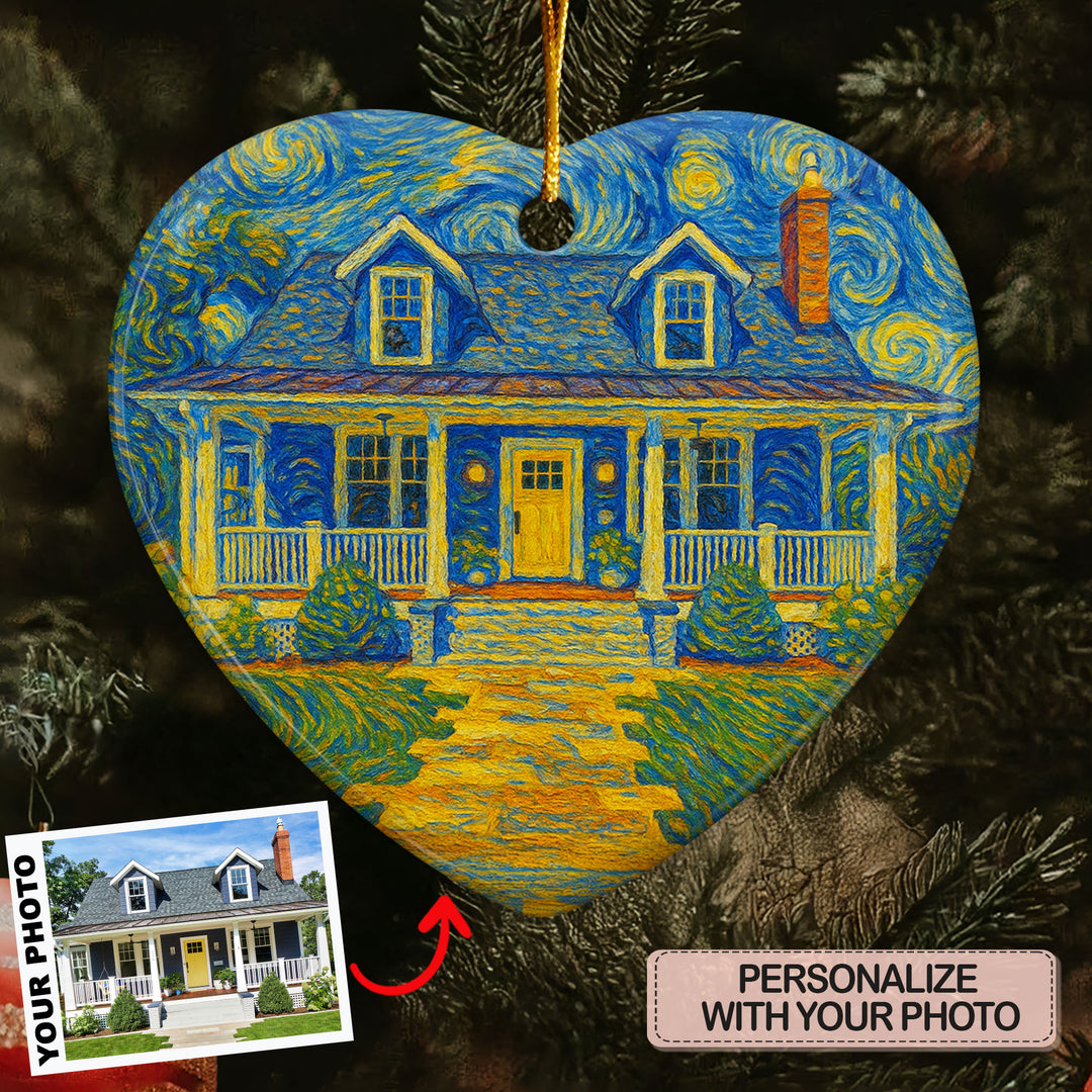 Home Sweet Home - Heart Ceramic Ornament - Christmas Gift For Family Members AGP0TL807