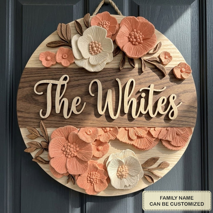 Hearthbloom Personalized Custom Door Sign AGC0VL037
