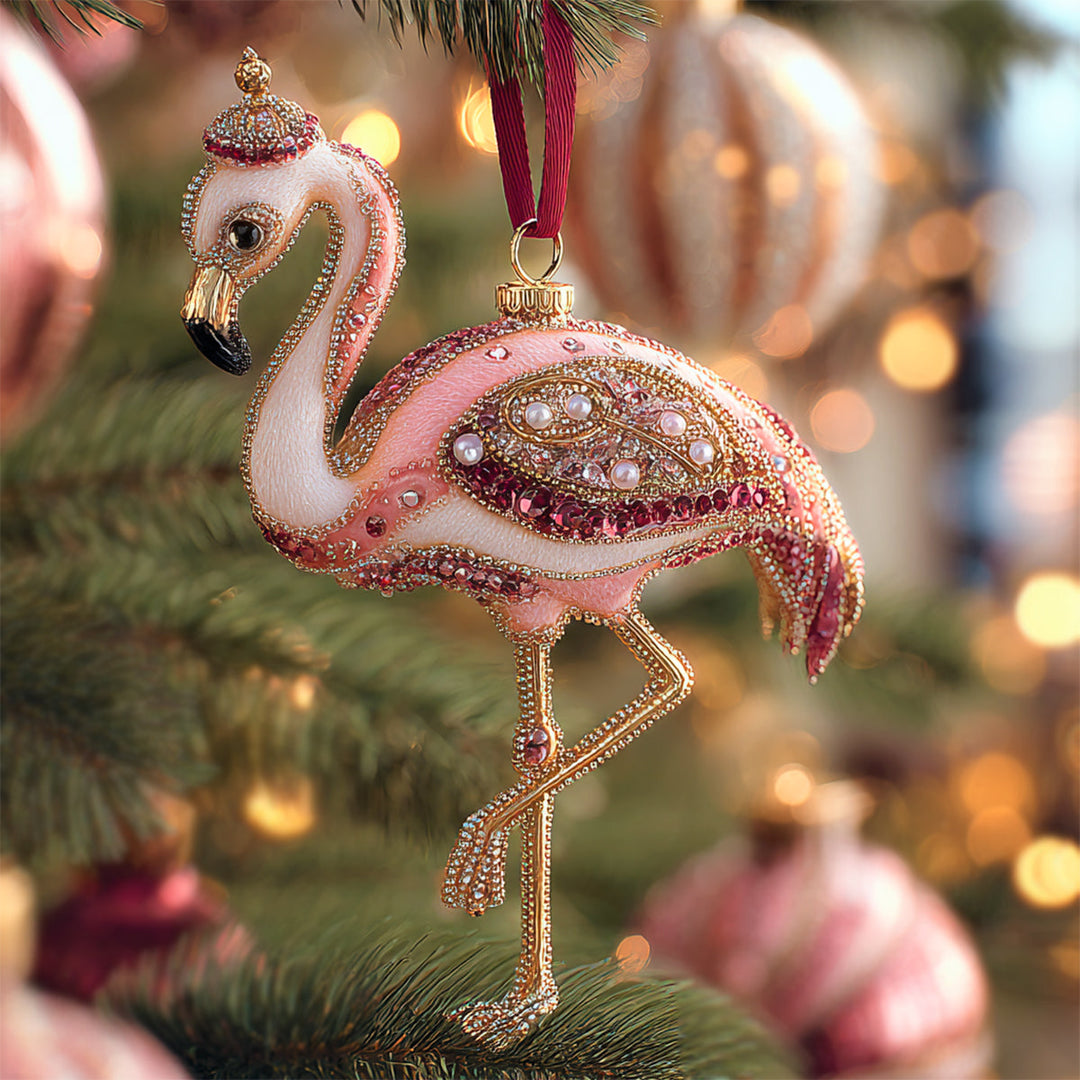 Holiday Flaminglow Mica Ornament NCU0NL208