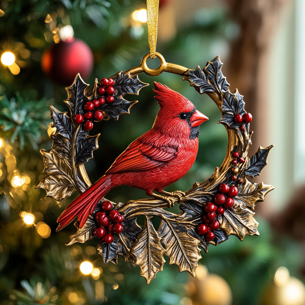 Holly Harmony Mica Ornament NCU0VH014