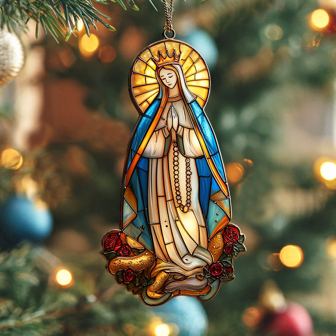 Holy Mary Mica Ornament NCU0NL181