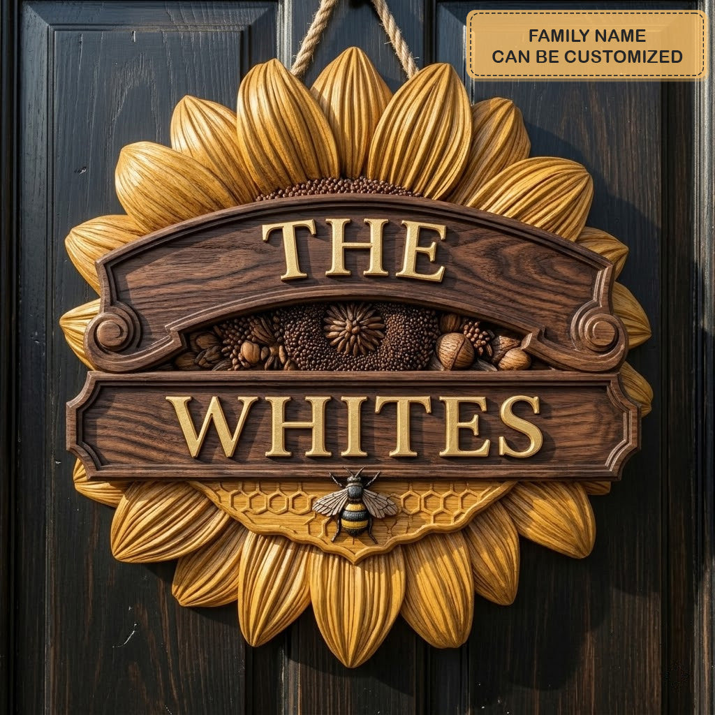 Honey Meadow Personalized Custom Door Sign AGC0VL048