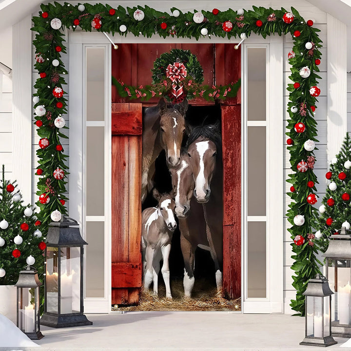 Horse Family Door Cover NCU0DV100