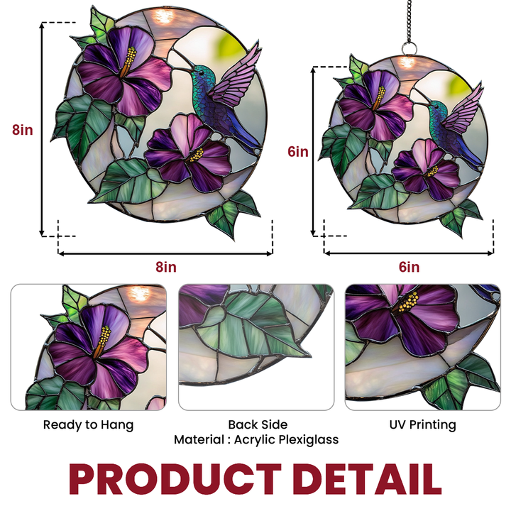 Hummingbird Serenade - Window Hanging Suncatcher NCU0TH007