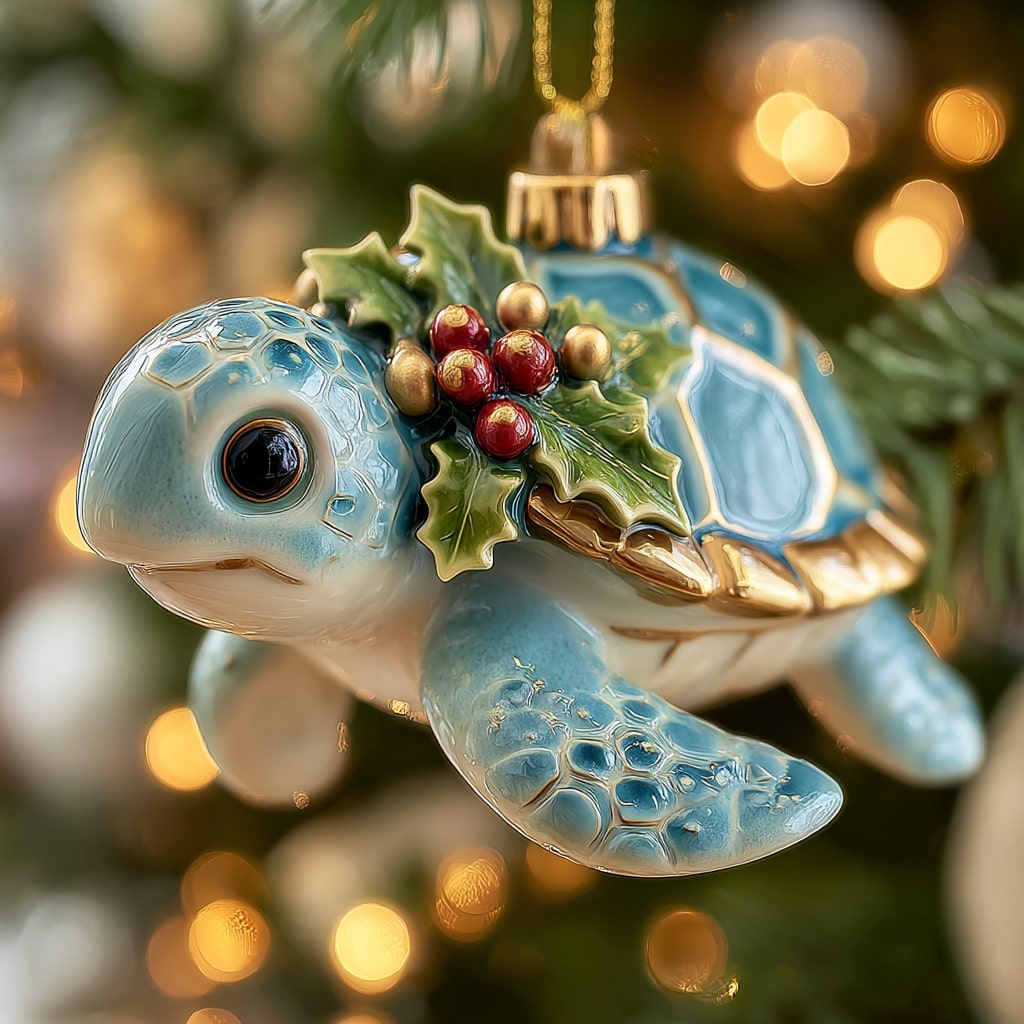 Jingle Turtle Mica Ornament NCU0NL130