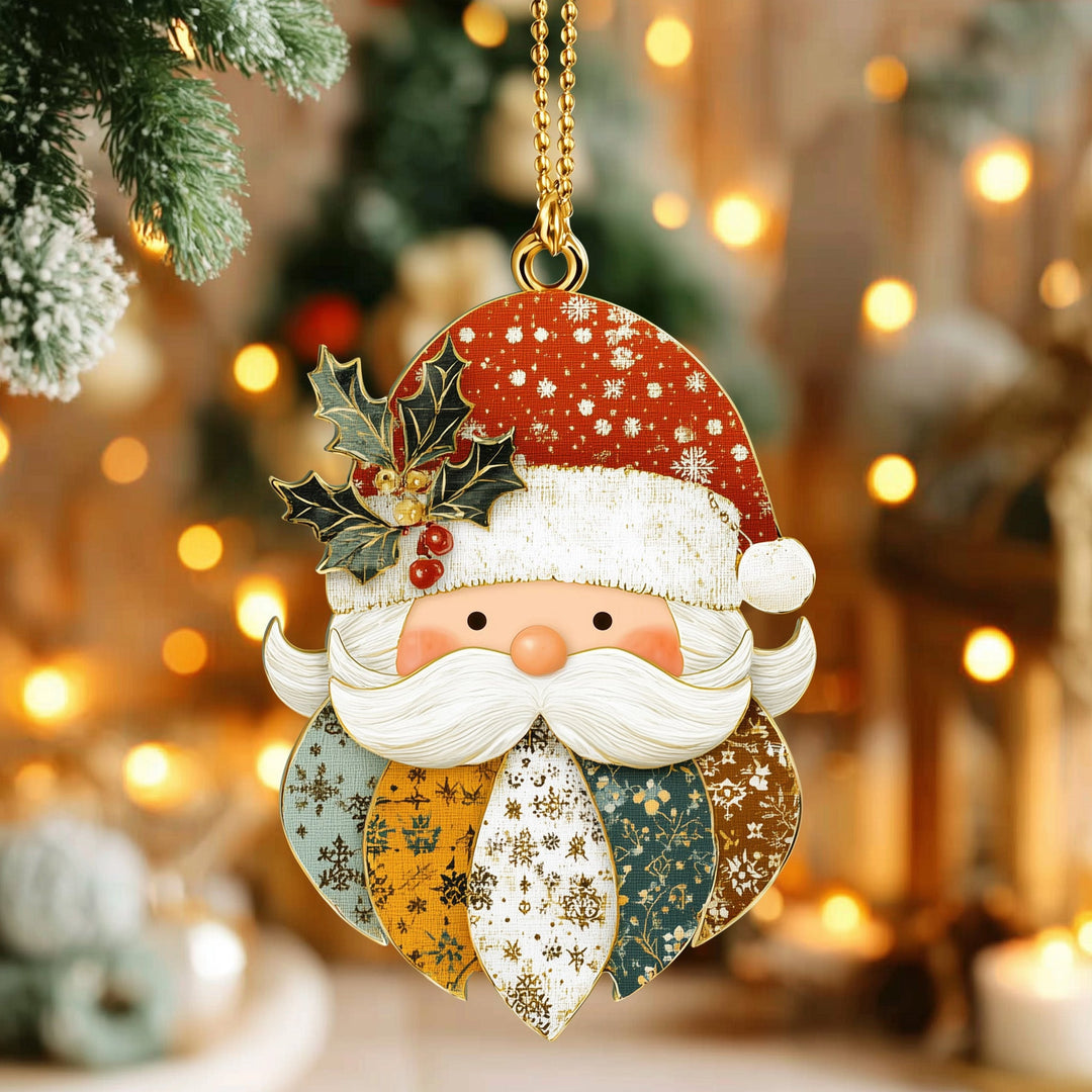 Joyful Santa Wood Ornament NCU0DH316