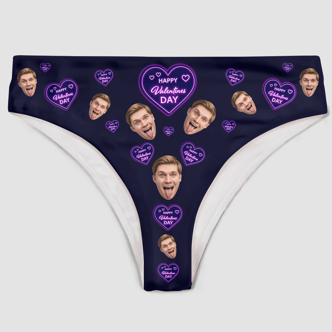 Happy Valentines Day Baby - Personalized Custom Women's Briefs - Gift For Couple, Girlfriend
