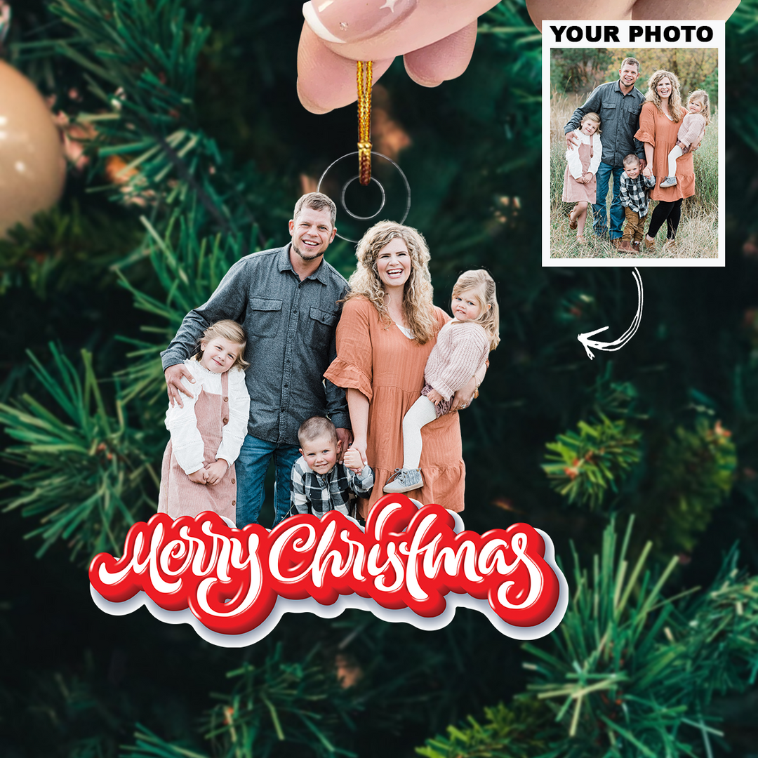 2023 Christmas Custom Photo - Personalized Photo Mica Ornament - Christmas Gift For Family Members UPL0HD047