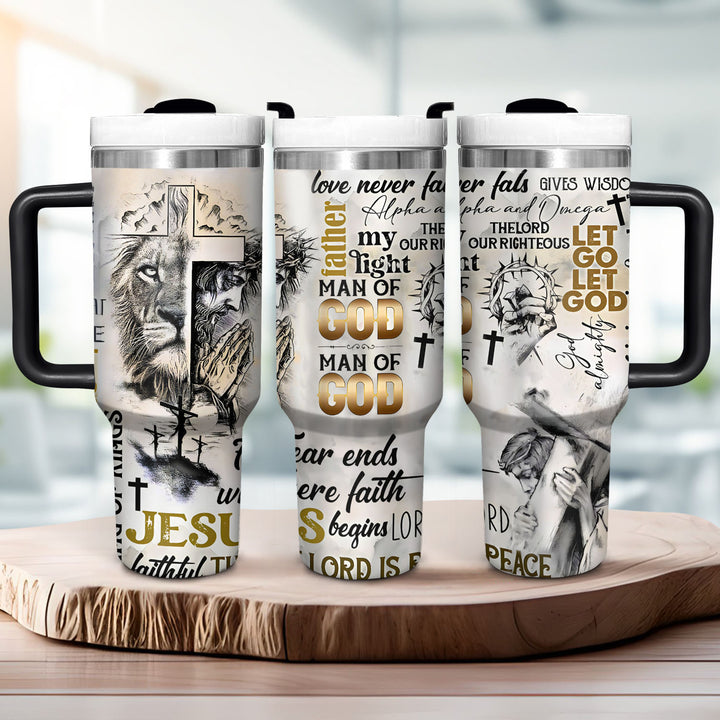 Man Of God - Tumbler with Handle - Gift For Christian - NCU0DV060