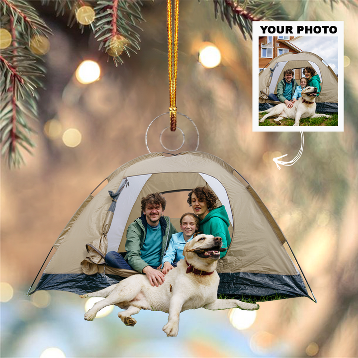Personalized Photo Mica Ornament - Christmas, Birthday Gift For Family Members, Camping Lovers -  Customized Your Photo Ornament