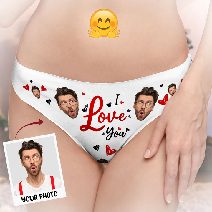 I Love You Baby - Personalized Custom Women's Briefs - Gift For Couple, Girlfriend
