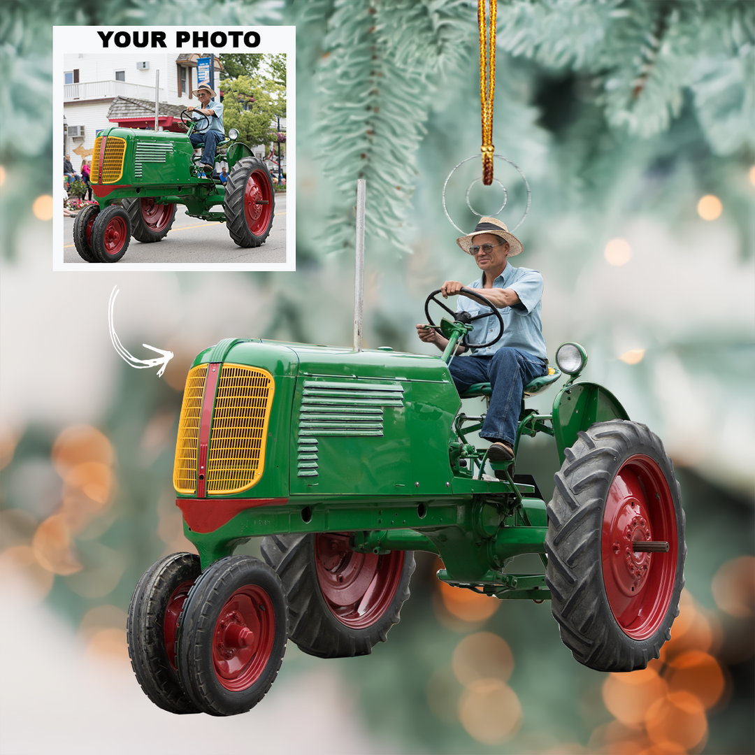 Personalized Photo Mica Ornament - Christmas, Birthday Gift For Family Member, Farmer - Customized Your Photo Ornament