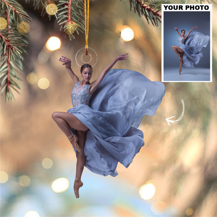 Ballet Dancers - Personalized Photo Mica Ornament - Customized Your Photo Ornament - Christmas Gift For Ballet Dancer, Ballerinas, Ballet Lovers