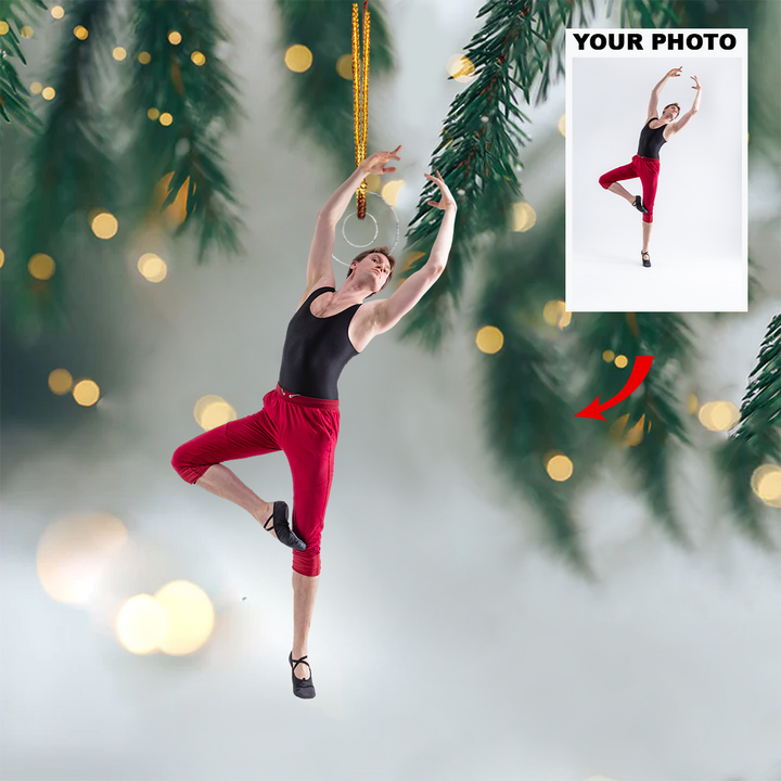 Ballet Dancers - Personalized Photo Mica Ornament - Customized Your Photo Ornament - Christmas Gift For Ballet Dancer, Ballerinas, Ballet Lovers