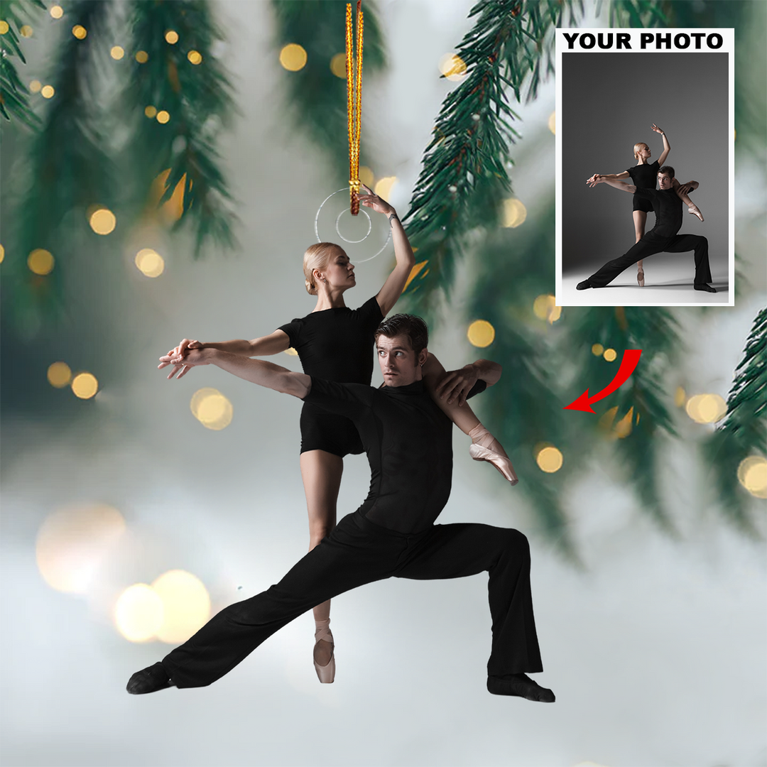 Ballet Dancers - Personalized Photo Mica Ornament - Customized Your Photo Ornament - Christmas Gift For Ballet Dancer, Ballerinas, Ballet Lovers