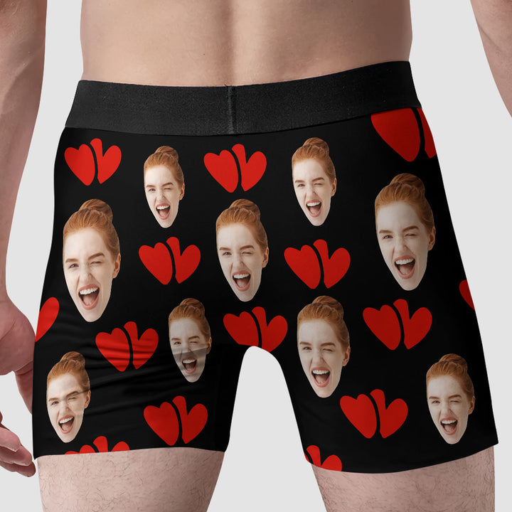 I'm Nuts About You - Personalized Custom Men's Boxer Briefs - Gift For Couple, Boyfriend, Husband