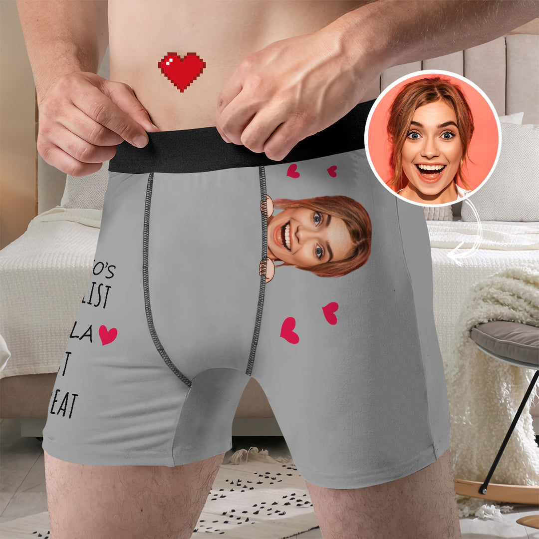 His To Do List - Personalized Custom Men's Boxer Briefs - Gift For Couple, Boyfriends, Husband