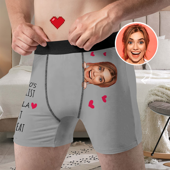 His To Do List - Personalized Custom Men's Boxer Briefs - Gift For Couple, Boyfriends, Husband