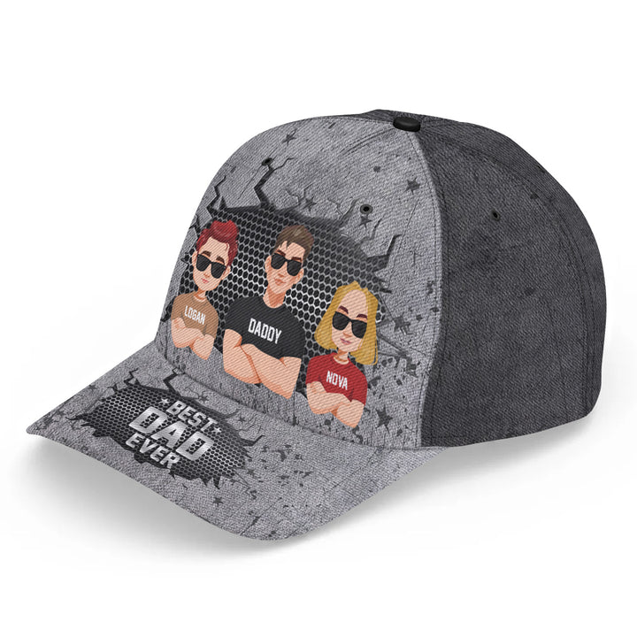 Best Dad Ever - Personalized Custom Classic Cap - Father's Day Gift For Dad