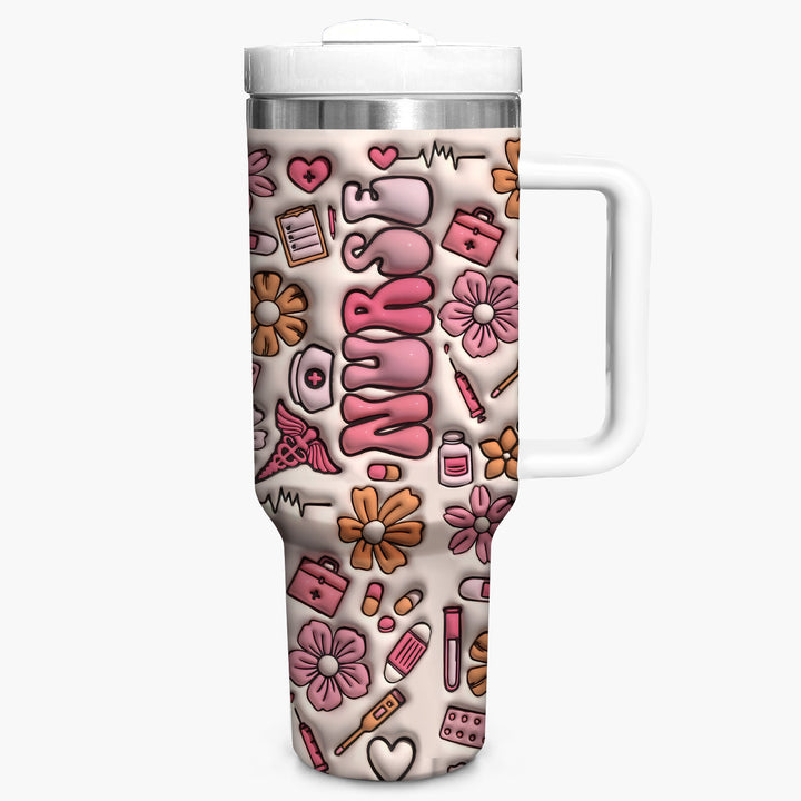 Nurse's Life - Tumbler with Handle - Gift for Nurse - NCU0TT011