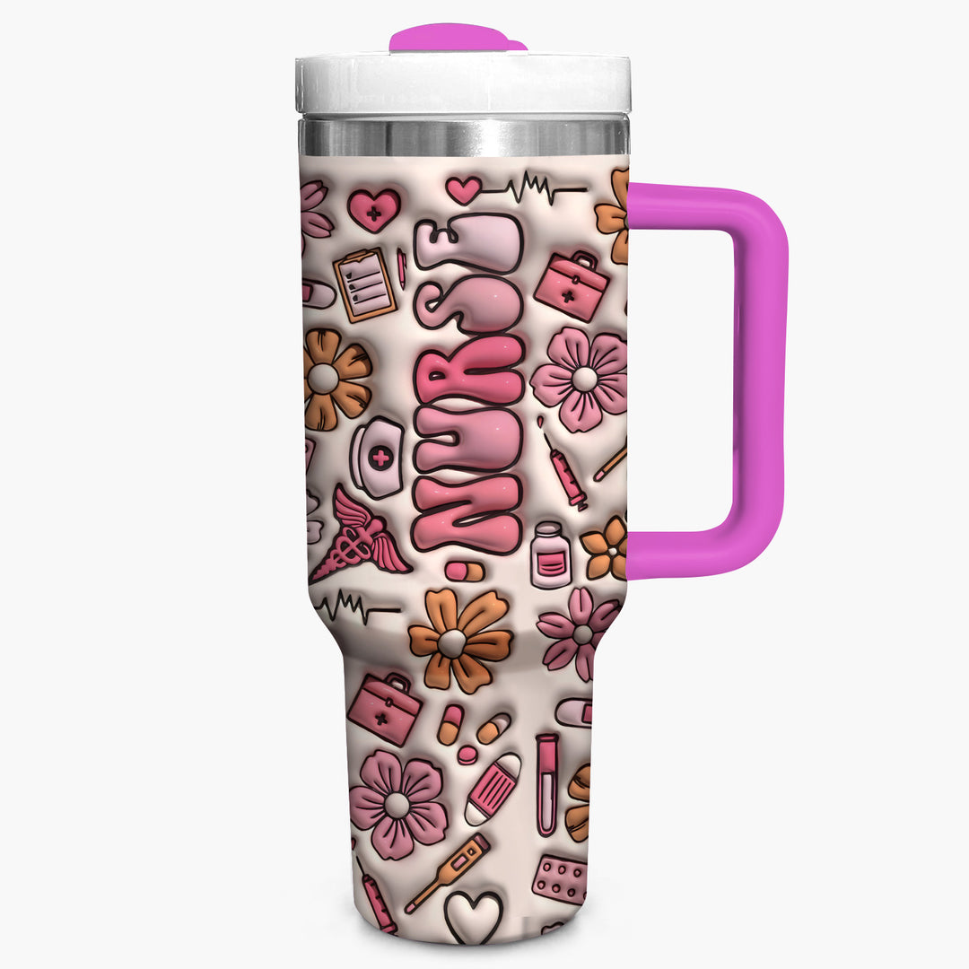 Nurse's Life - Tumbler with Handle - Gift for Nurse - NCU0TT011