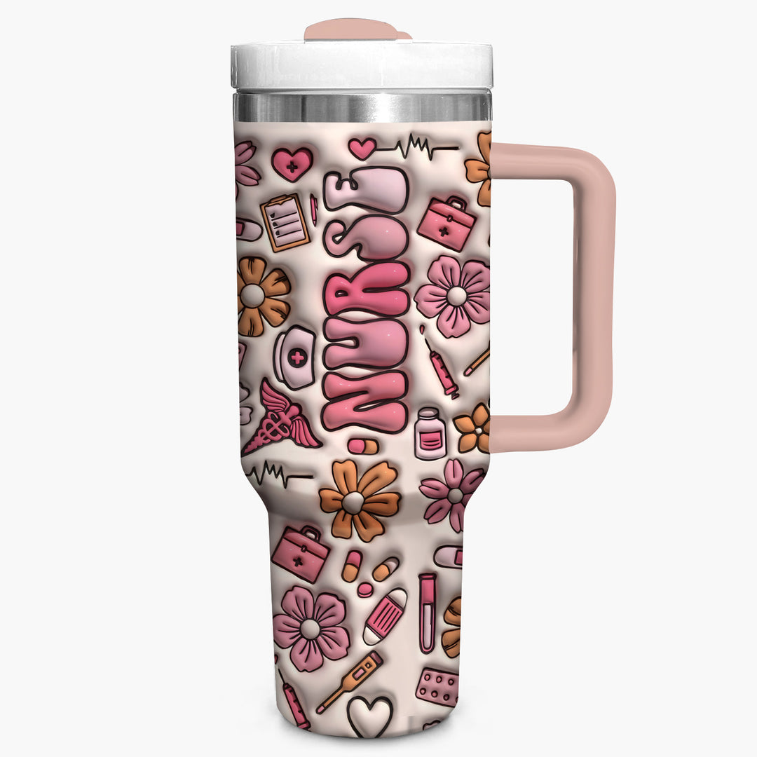 Nurse's Life - Tumbler with Handle - Gift for Nurse - NCU0TT011