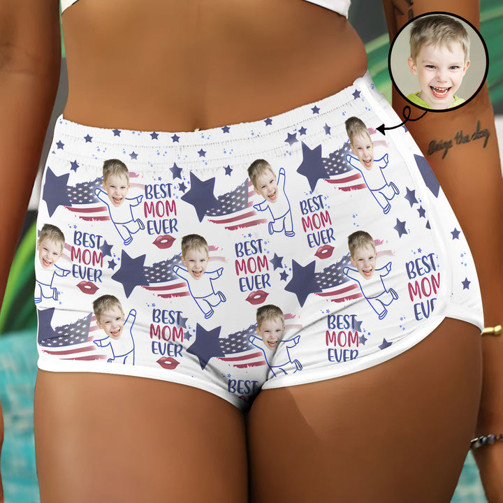 Best Mom Ever - Personalized Custom Woman Beach Shorts - Mother's Day Gift For Mom