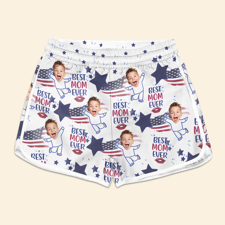 Best Mom Ever - Personalized Custom Woman Beach Shorts - Mother's Day Gift For Mom