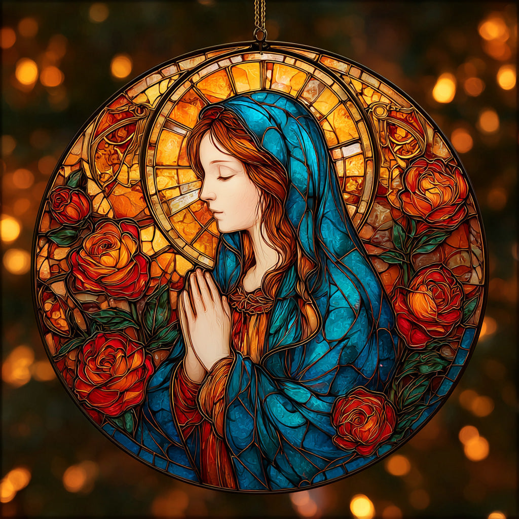 Mary Full of Grace Mica Ornament NCU0DH140