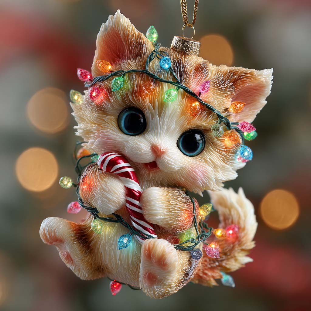 Meowy Joy Mica Ornament NCU0HT070