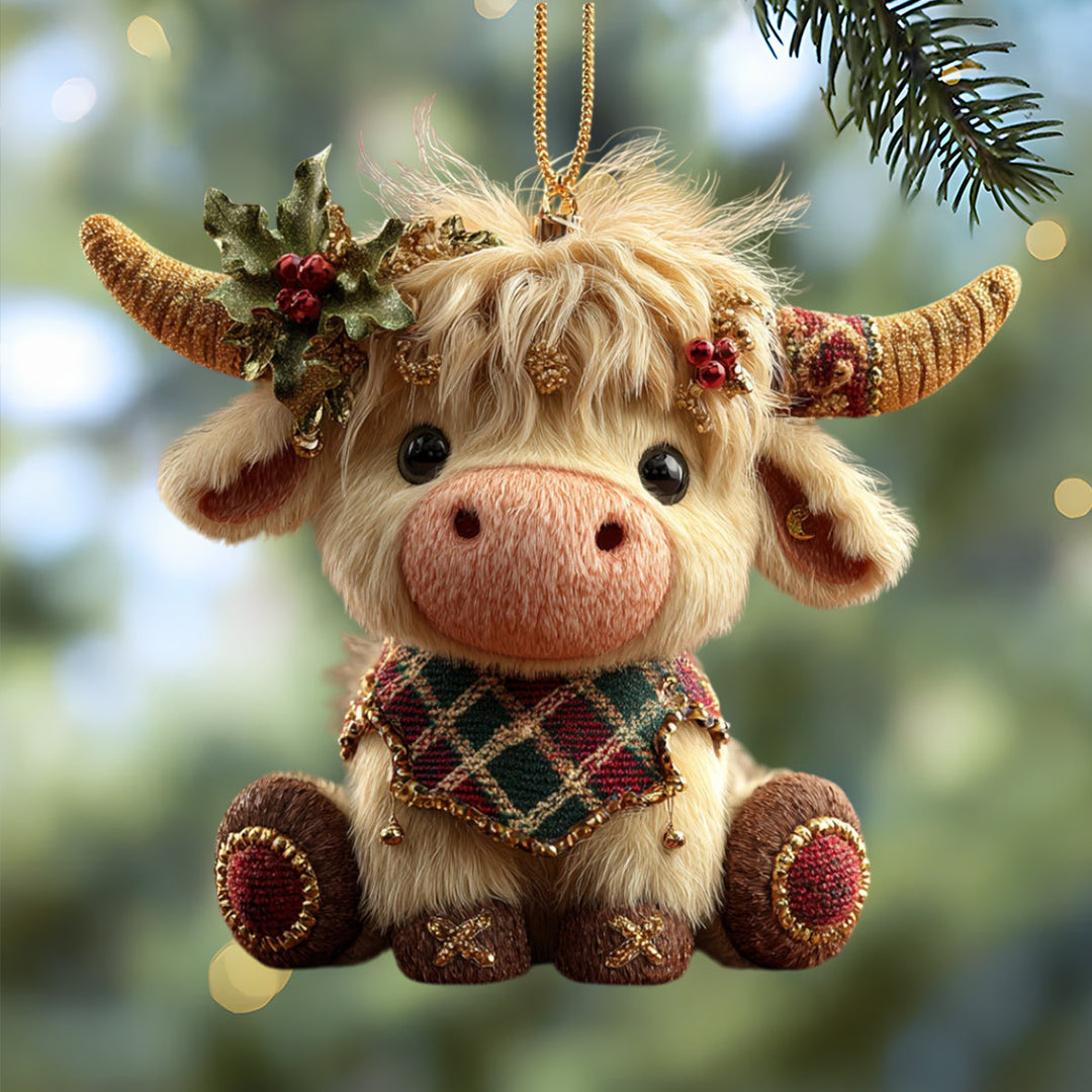 Merry Moo Mica Ornament NCU0NL150